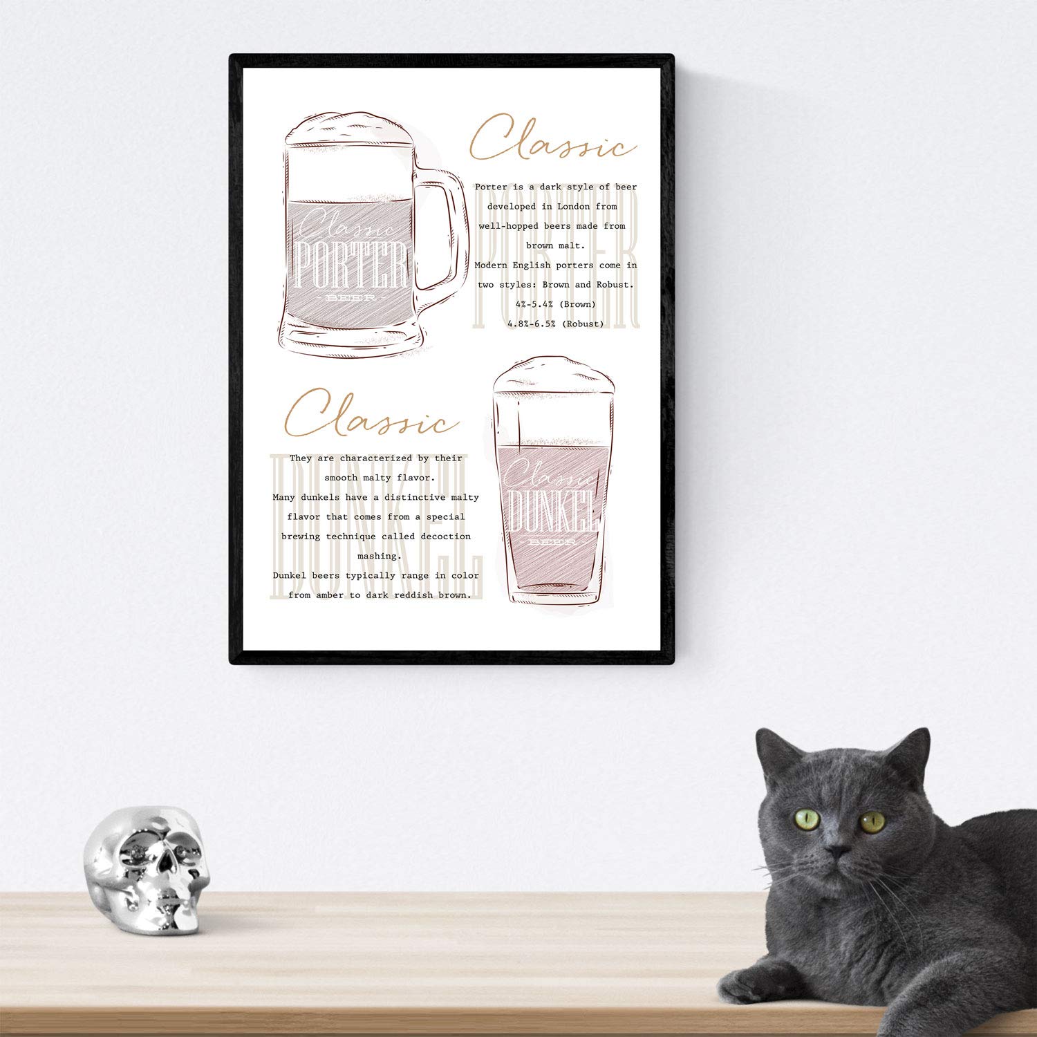 Pack de posters de cervezas y chupitos. Láminas de Cervezas 2. Posters de alcohol y bebidas para bares.-Artwork-Nacnic-Nacnic Estudio SL