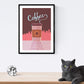Set de láminas de café. Posters de tipos de café. Café retro 1.-Artwork-Nacnic-Nacnic Estudio SL