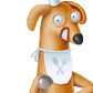 Set de 2 láminas de perros cocinando y leyendo ,en .-Artwork-Nacnic-Nacnic Estudio SL