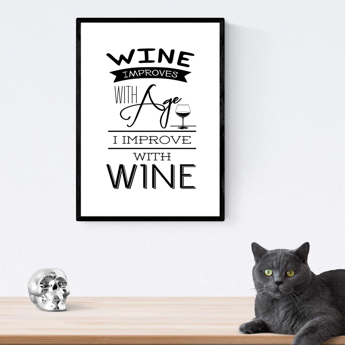 Set de láminas de vino. Posters de vino y bodega. Vino blanco y negro 2.-Artwork-Nacnic-Nacnic Estudio SL