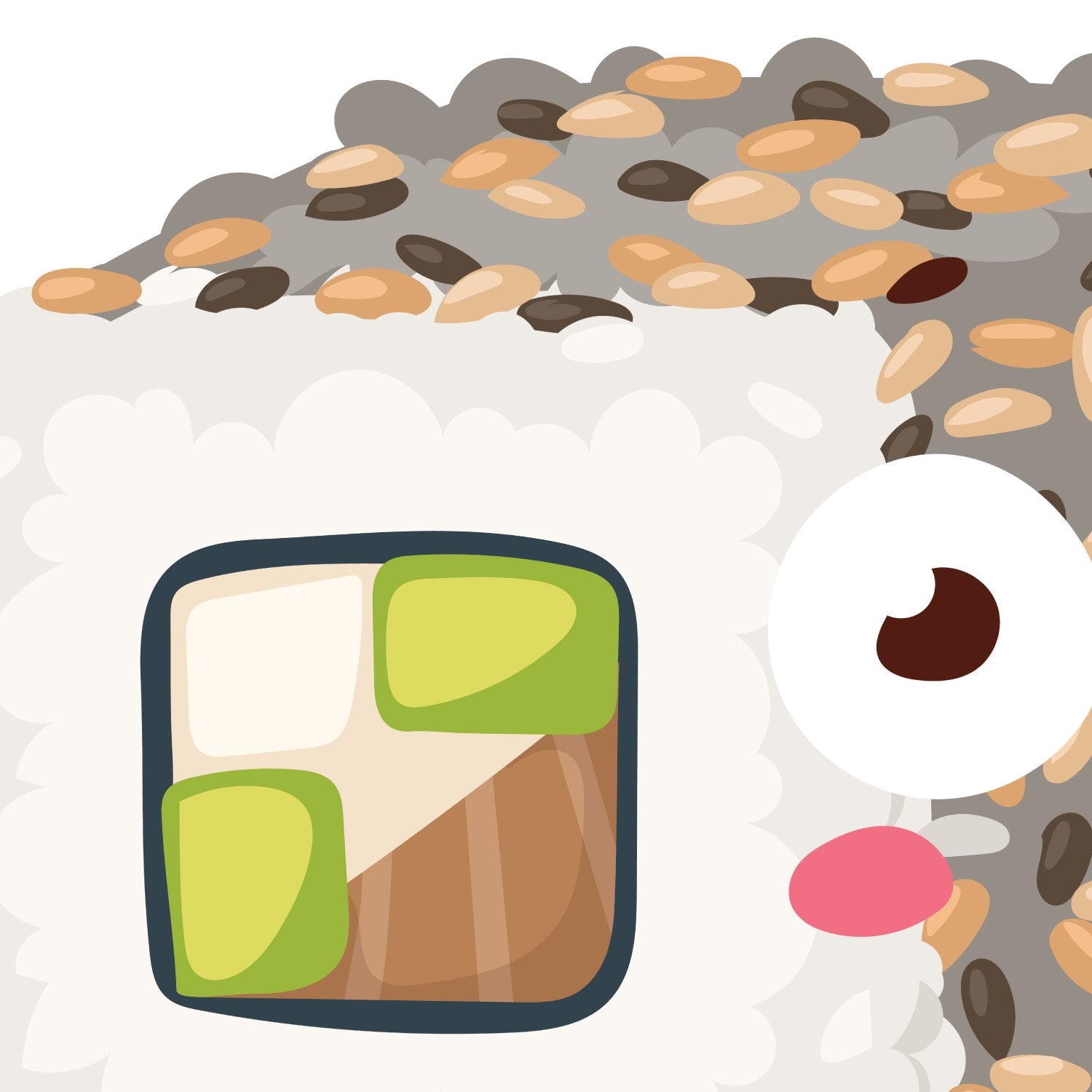 Set de Tres láminas Sushi. Pack de Tres láminas para enmarcar con imágenes de Sushi.-Artwork-Nacnic-Nacnic Estudio SL