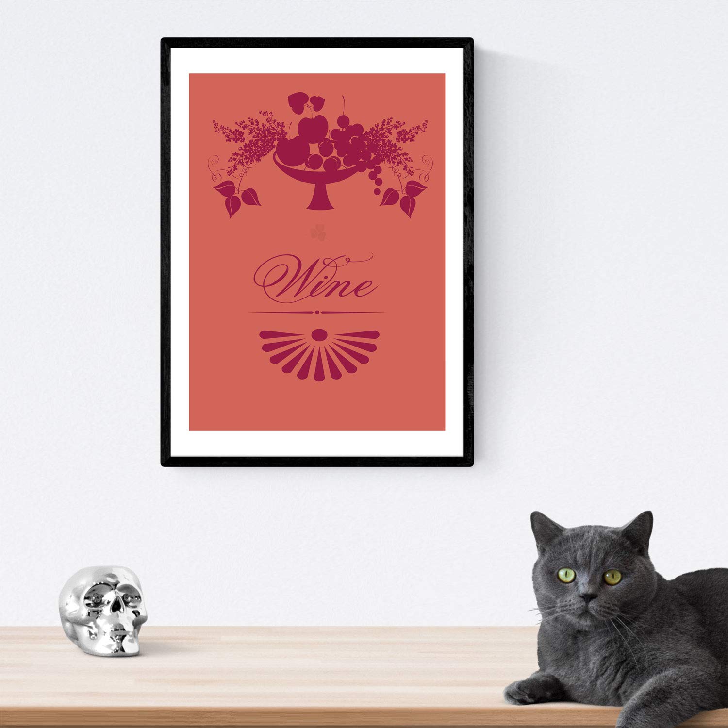 Set de láminas de vino. Posters de vino y bodega. Vino vintage 2.-Artwork-Nacnic-Nacnic Estudio SL