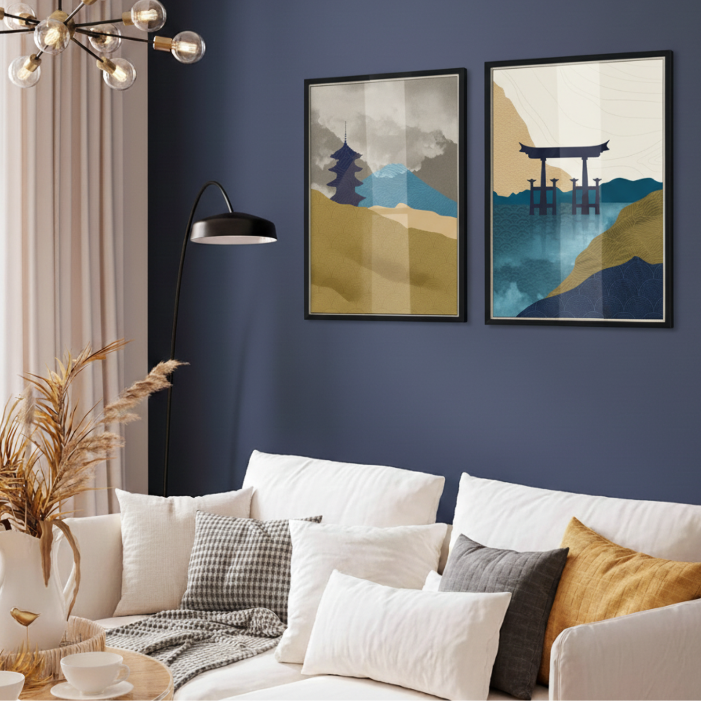 Nacnic Set of 4 Japanese Shrines.