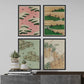 Pack de láminas Paisaje. Pósters con ilustraciones de la revista Vintage japonesa Shin Bijutsukai.-Artwork-Nacnic-Nacnic Estudio SL