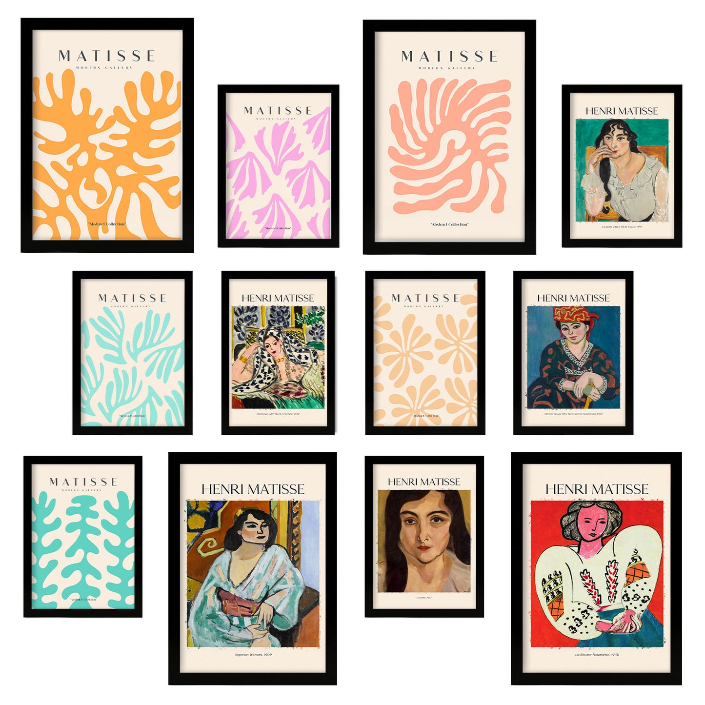 Conjunto de Láminas Matisse 2 - Estilo del Famoso Pintor