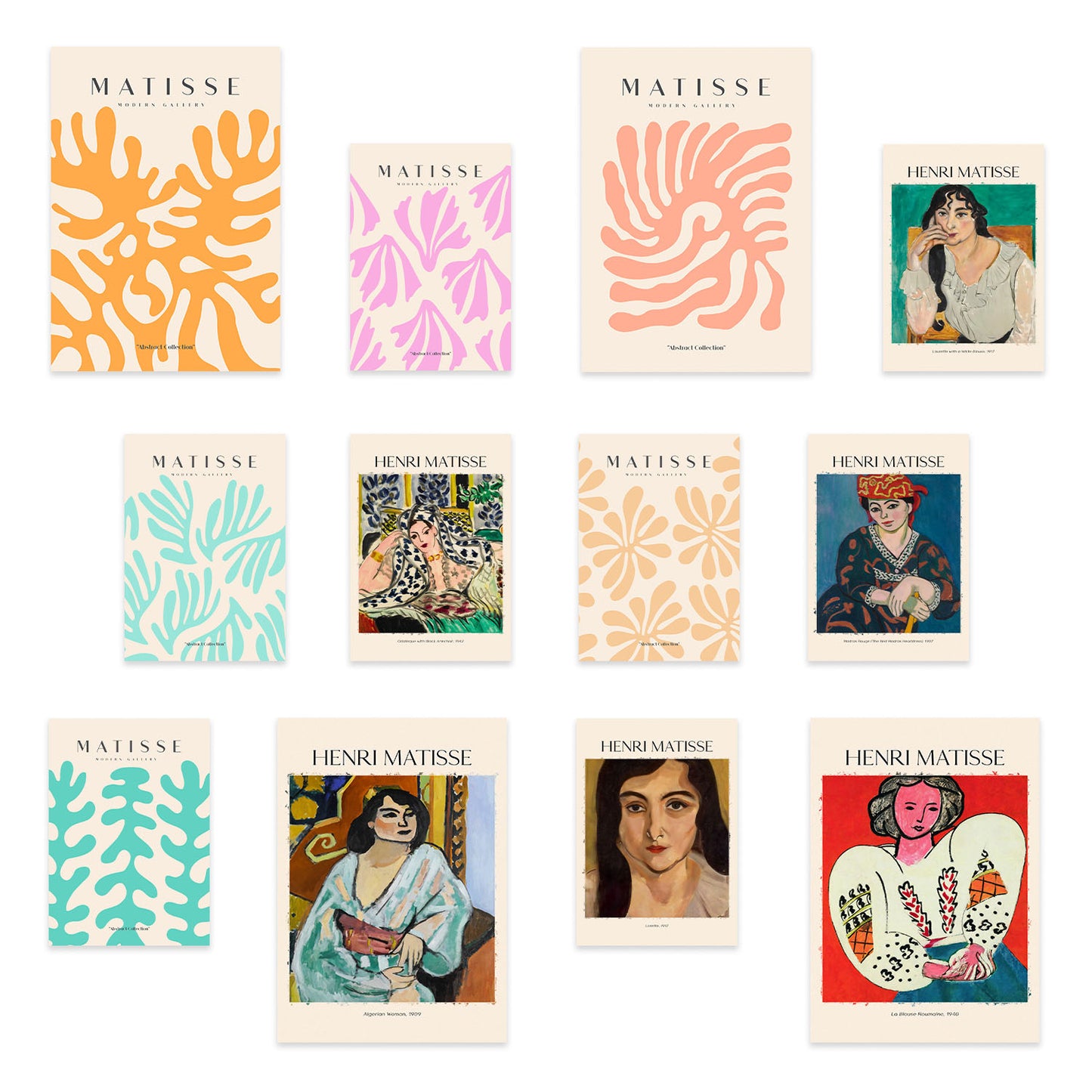 Conjunto de Láminas Matisse 2 - Estilo del Famoso Pintor