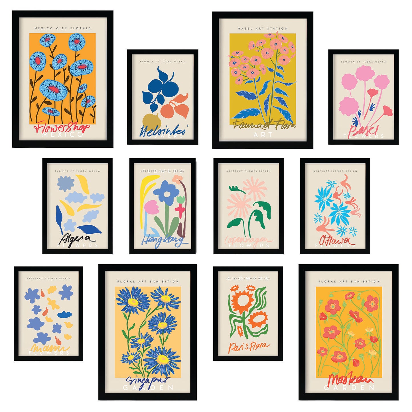 Conjunto de Láminas Botánicas Coloridas