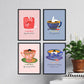 Set de láminas Pack de té 1. Pósters con ilustraciones para amantes del té y el café.-Artwork-Nacnic-Nacnic Estudio SL