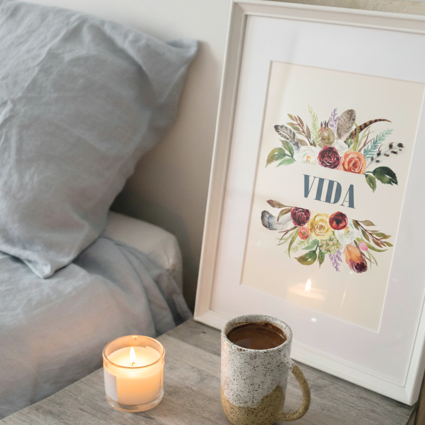 Set de 4 láminas de Plumas en papel 250 gr.