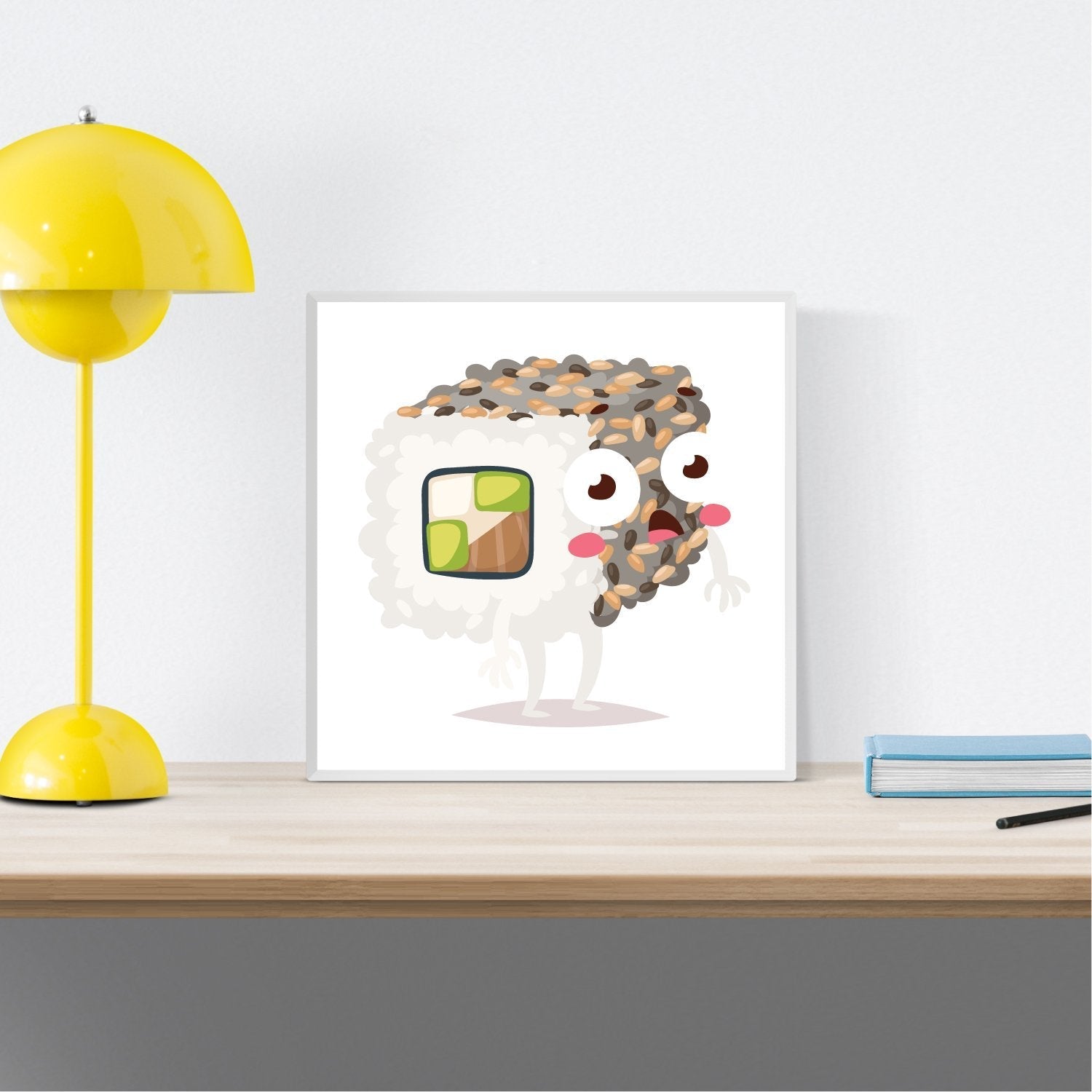 Set de Tres láminas Sushi. Pack de Tres láminas para enmarcar con imágenes de Sushi.-Artwork-Nacnic-Nacnic Estudio SL