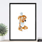 Set de 2 láminas de perros cocinando y leyendo ,en .-Artwork-Nacnic-Nacnic Estudio SL