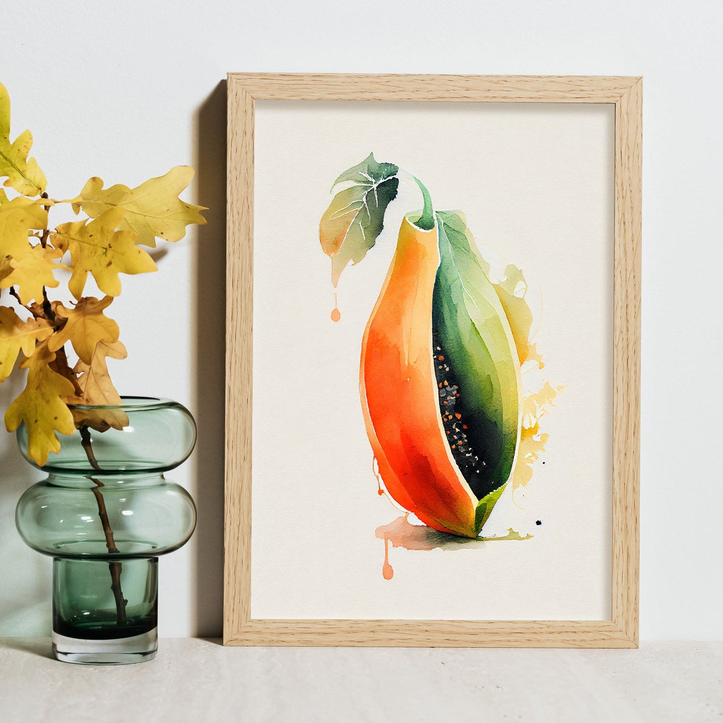 Nacnic Lámina Minimalista Papaya_1