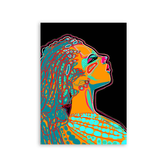 Nacnic Lámina de Arte con Cara de Pinta en Mujer Surtida