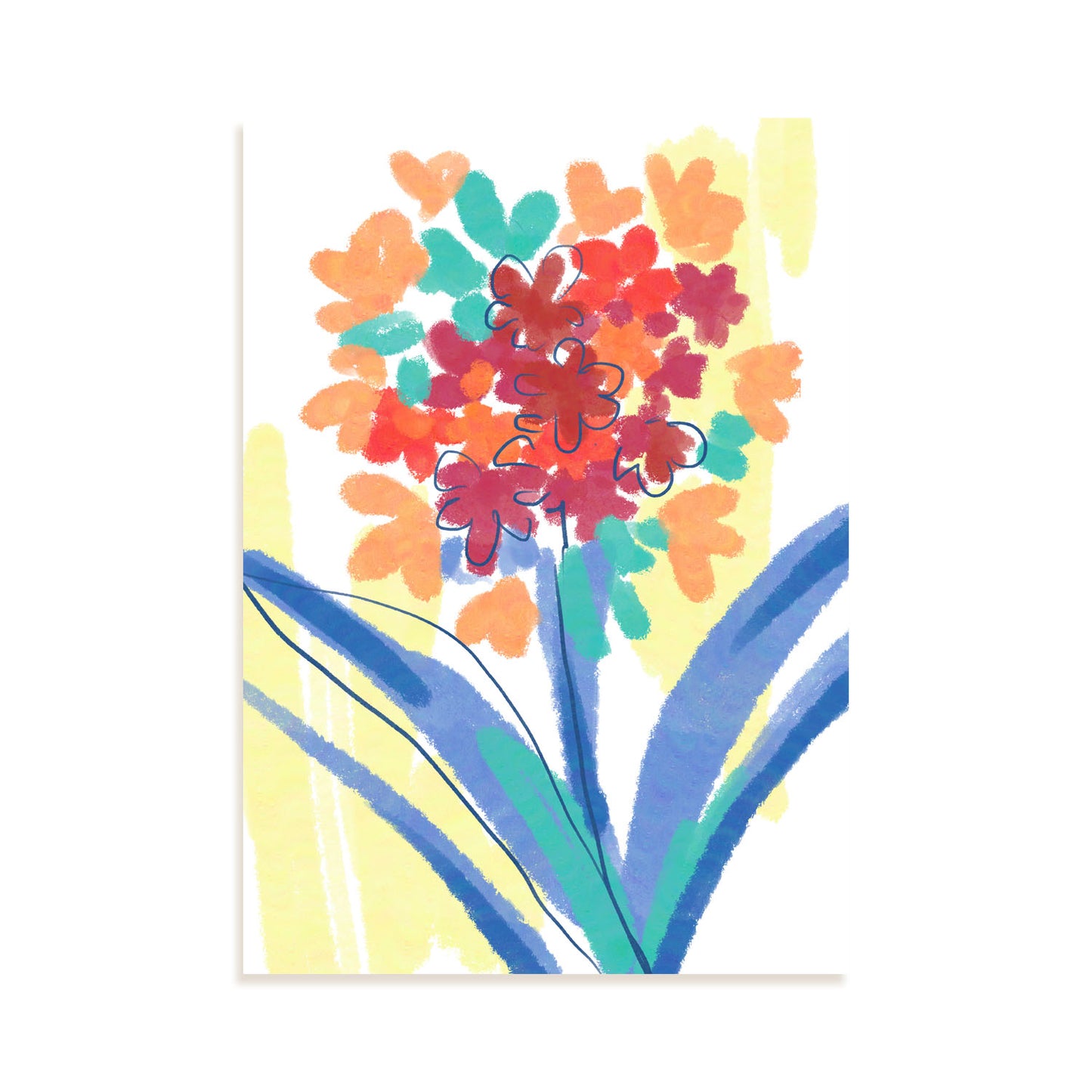 Nacnic Lámina de Arte de Amapola en Flores Surtidas