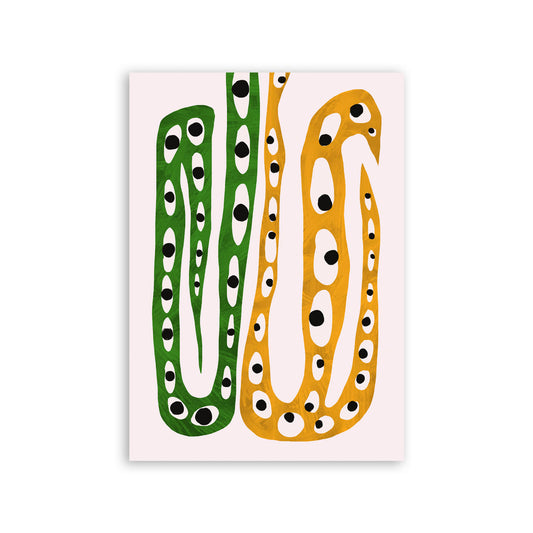 Lamina Nacnic Diseño de Serpiente de Busto en Abstracto