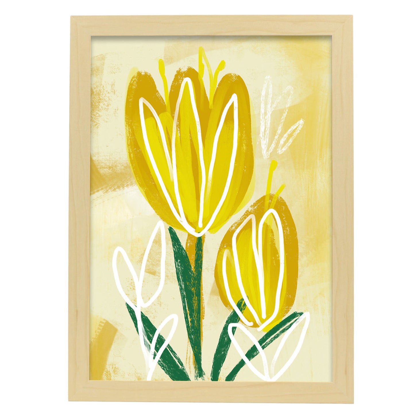 Lámina Nacnic de Tulipanes Amarillos