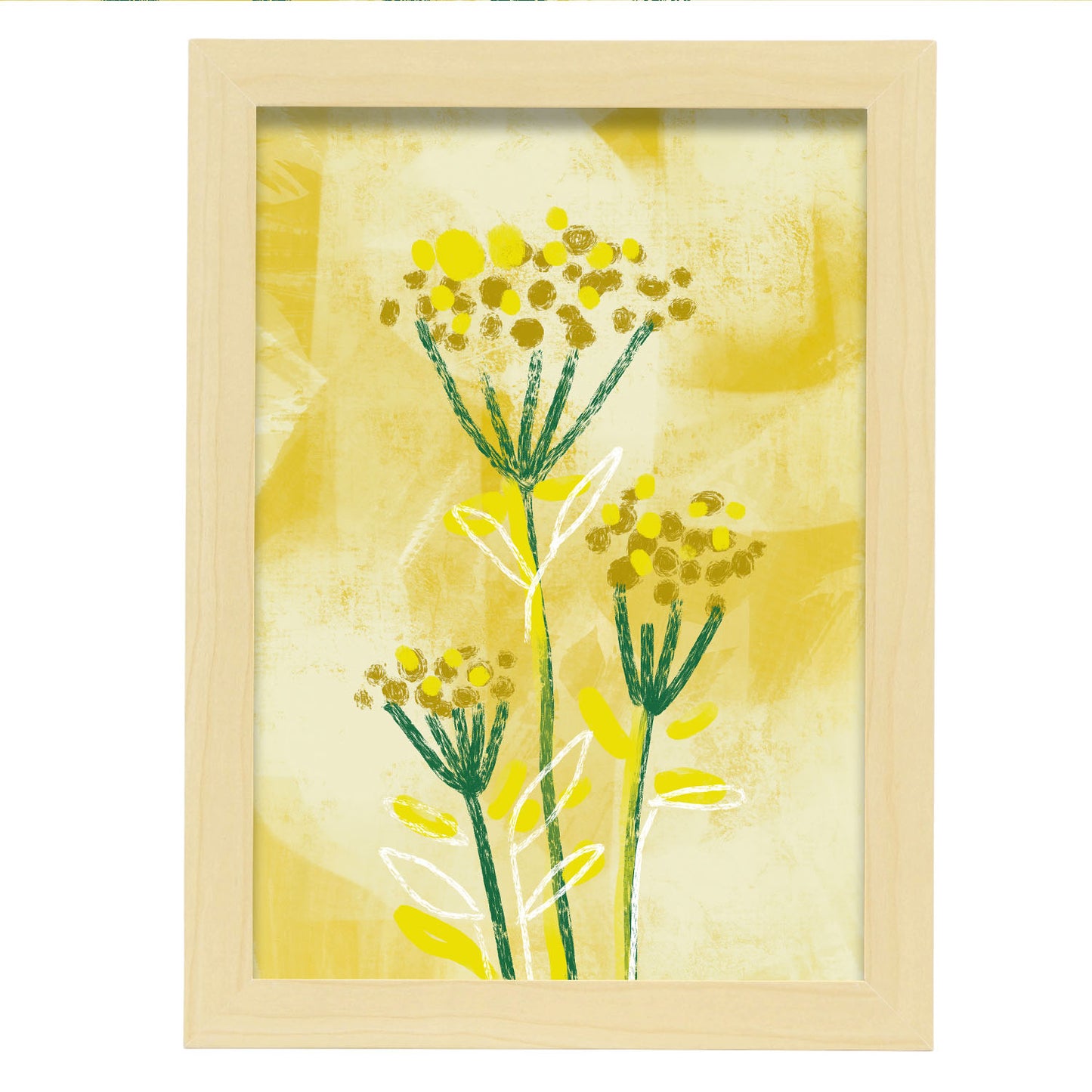 Lámina Nacnic Brotes Amarillos en Flores Surtidas