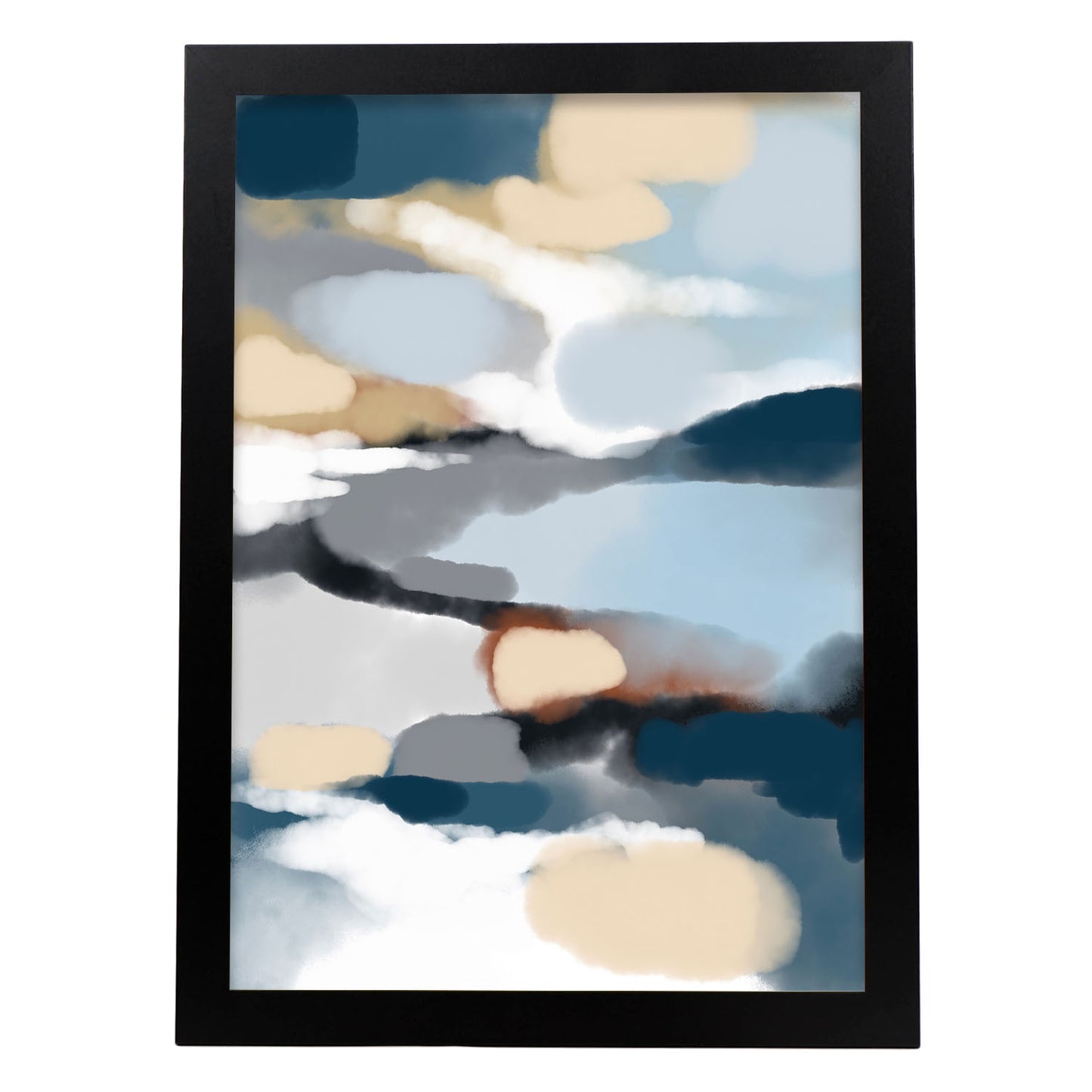 Nacnic Lámina Abstracta de Tonos de Nubes