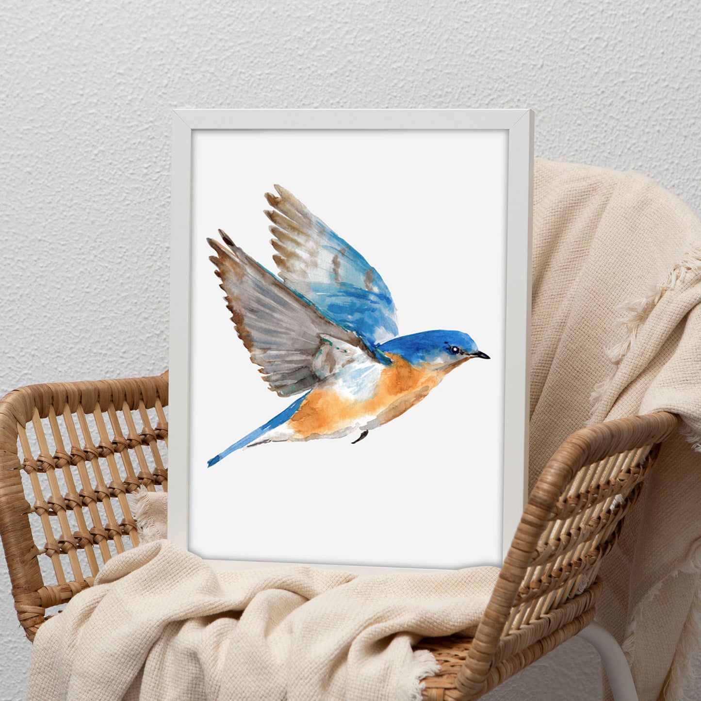 Lámina Decorativa Nacnic Pájaro Azulado
