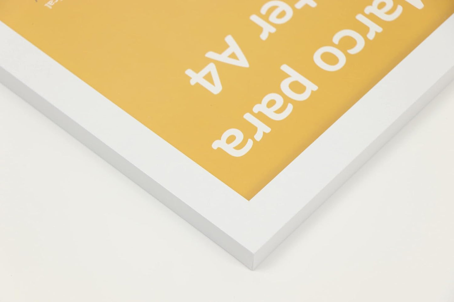 Set 24 Marcos A4 - Madera MDF Blanco y Plexiglás - Fotografía, Láminas, Diplomas