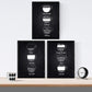 Set de láminas de café. Posters de tipos de café. Café fondo negro.-Artwork-Nacnic-Nacnic Estudio SL