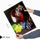 Set de 3 Cuadros de Uvas de Viñedo y Corcho Ilustración impresa en estilo Fotográfico para decorar Cocina, Despensa, Cortijo, Comedor, Restaurante