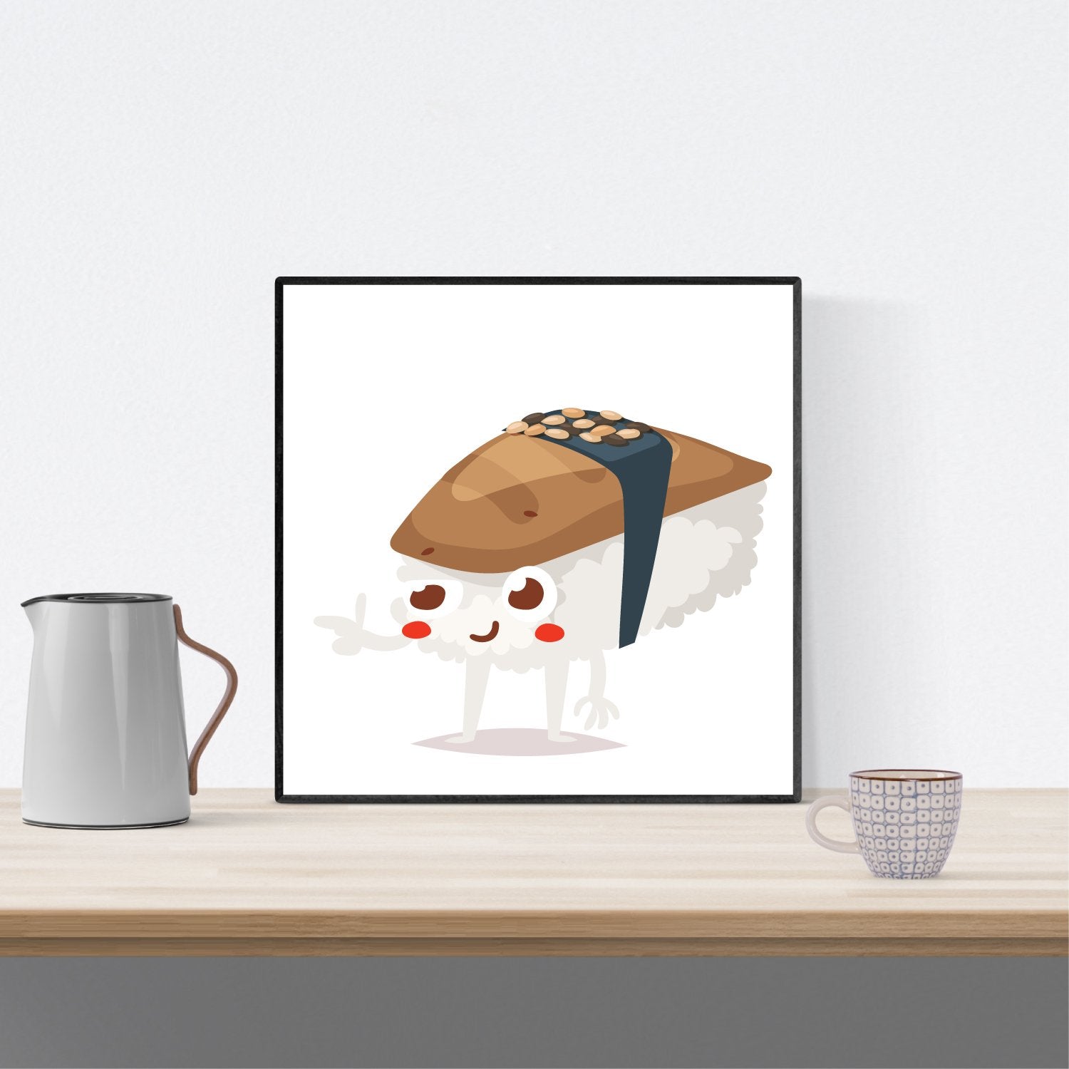 Set de tres láminas SUSHI. Pack de tres láminas para enmarcar con imágenes de sushi.-Artwork-Nacnic-Nacnic Estudio SL