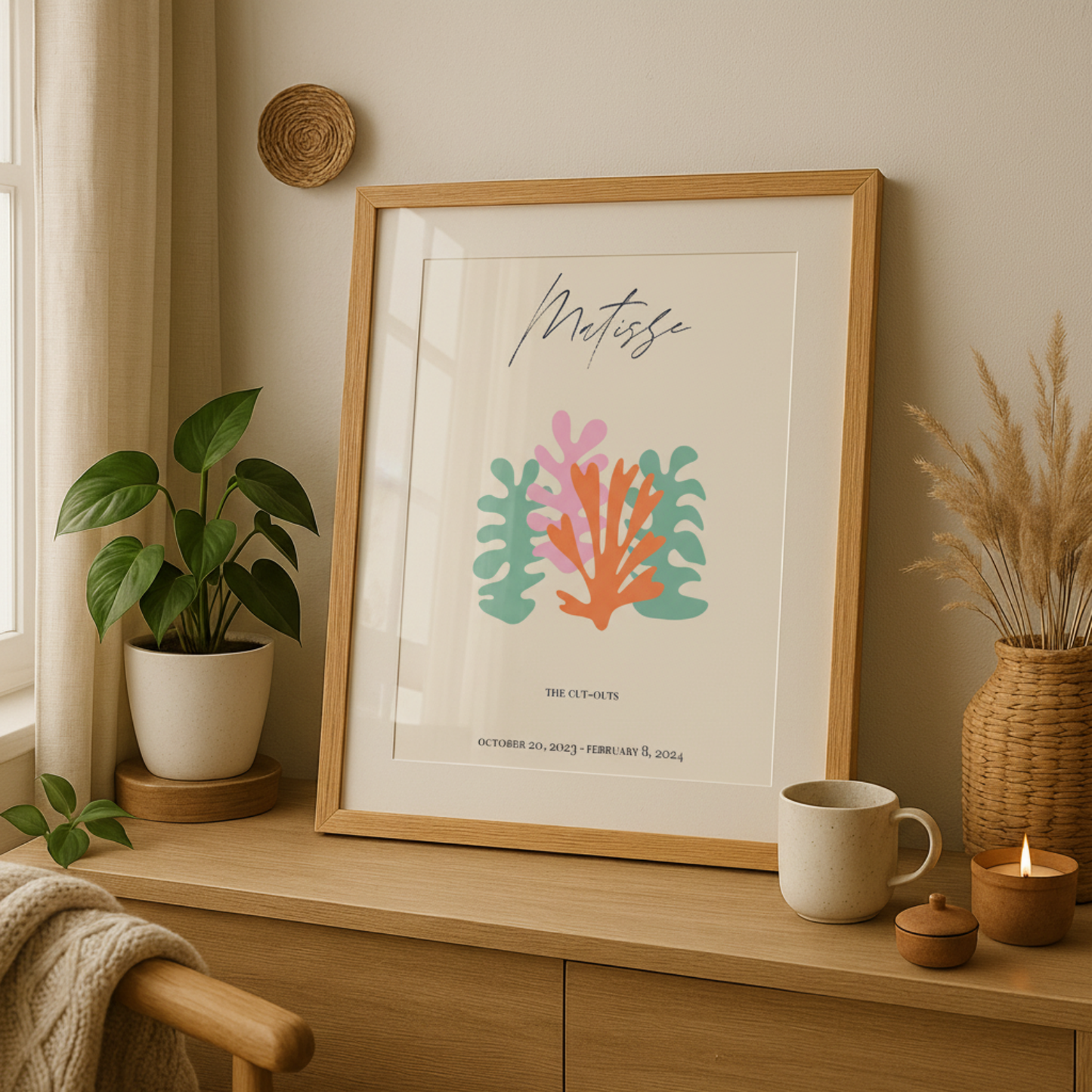 Set de 6 láminas Matisse estilo collage