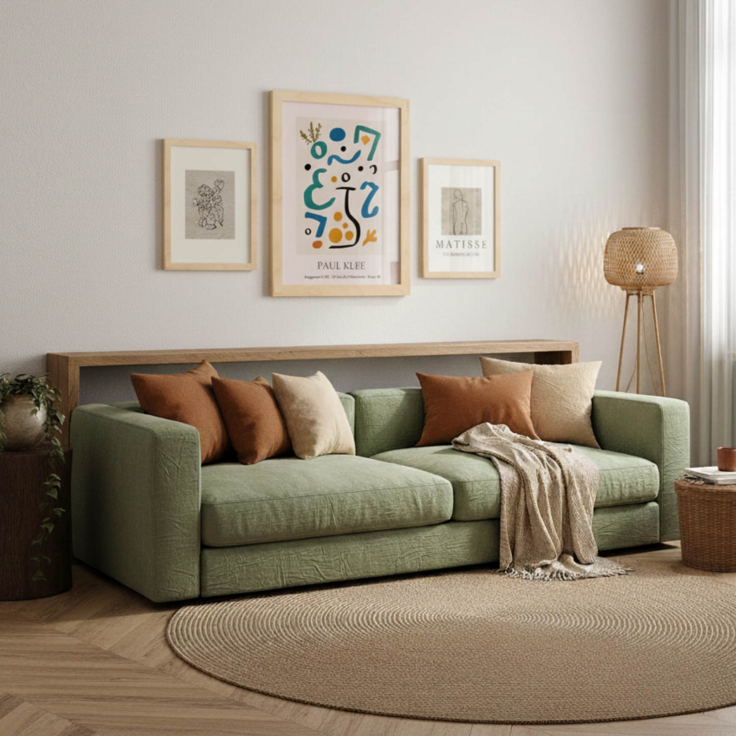 Set de 6 láminas de Modernismo Estética Collage