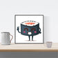 Set de Tres láminas Sushi. Pack de Tres láminas para enmarcar con imágenes de Sushi.-Artwork-Nacnic-Nacnic Estudio SL