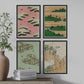 Pack de láminas Paisaje. Pósters con ilustraciones de la revista Vintage japonesa Shin Bijutsukai.-Artwork-Nacnic-Nacnic Estudio SL