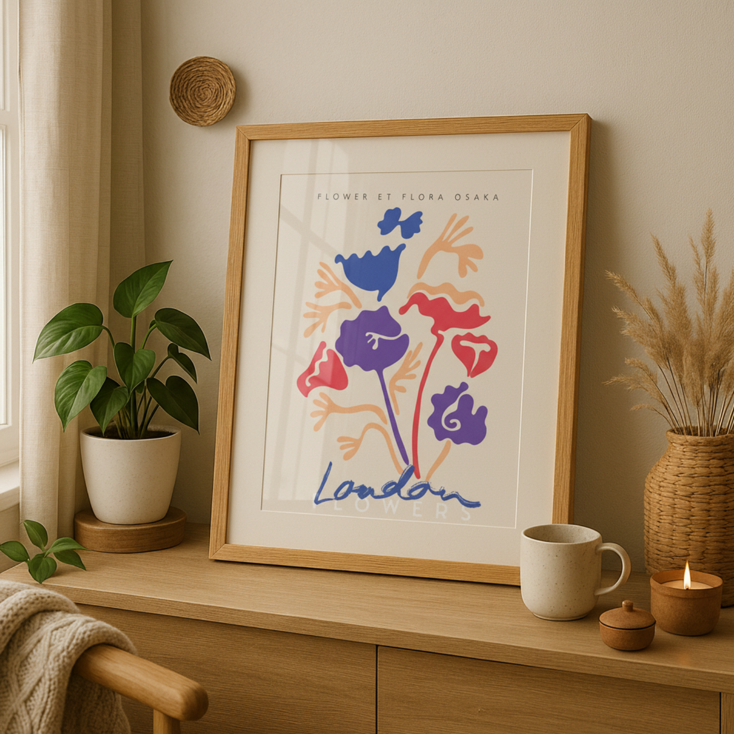 Set de 6 láminas de Collage Floral