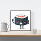 Set de tres láminas SUSHI. Pack de tres poster para enmarcar con imágenes de sushi.-Artwork-Nacnic-Nacnic Estudio SL
