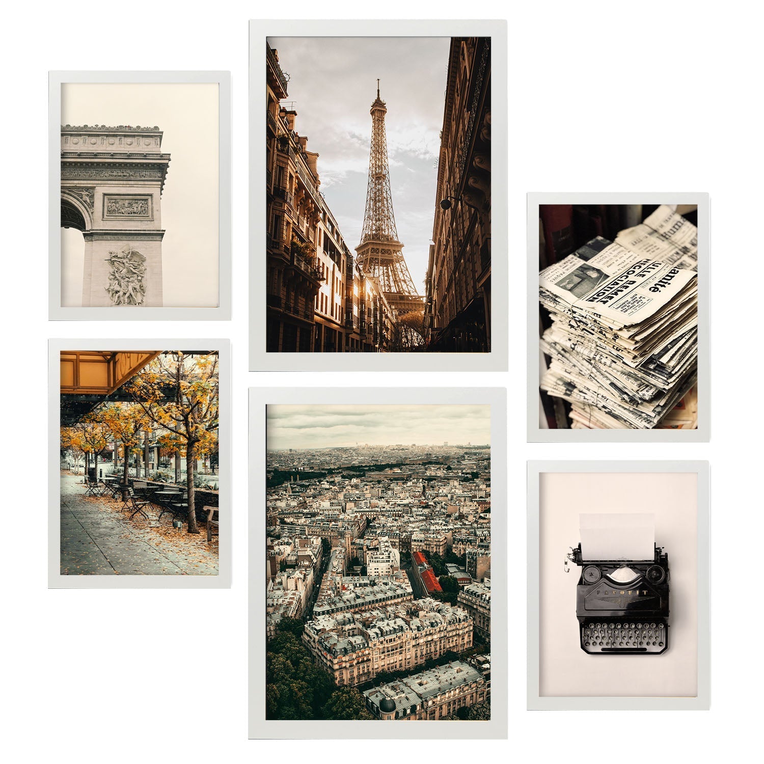 Marco de impresión de collage de fotos personalizado, póster de imagen  personalizado con marco de madera, arte de pared con nombre de foto