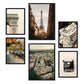 - 6 Pósters Fotografía París Vintage - Impresión Arte Mural Moderno para Colgar en Habitaciones Hogar - Láminas Decorativas A3 y A4 -Artwork-Nacnic-Marco Negro-Nacnic Estudio SL