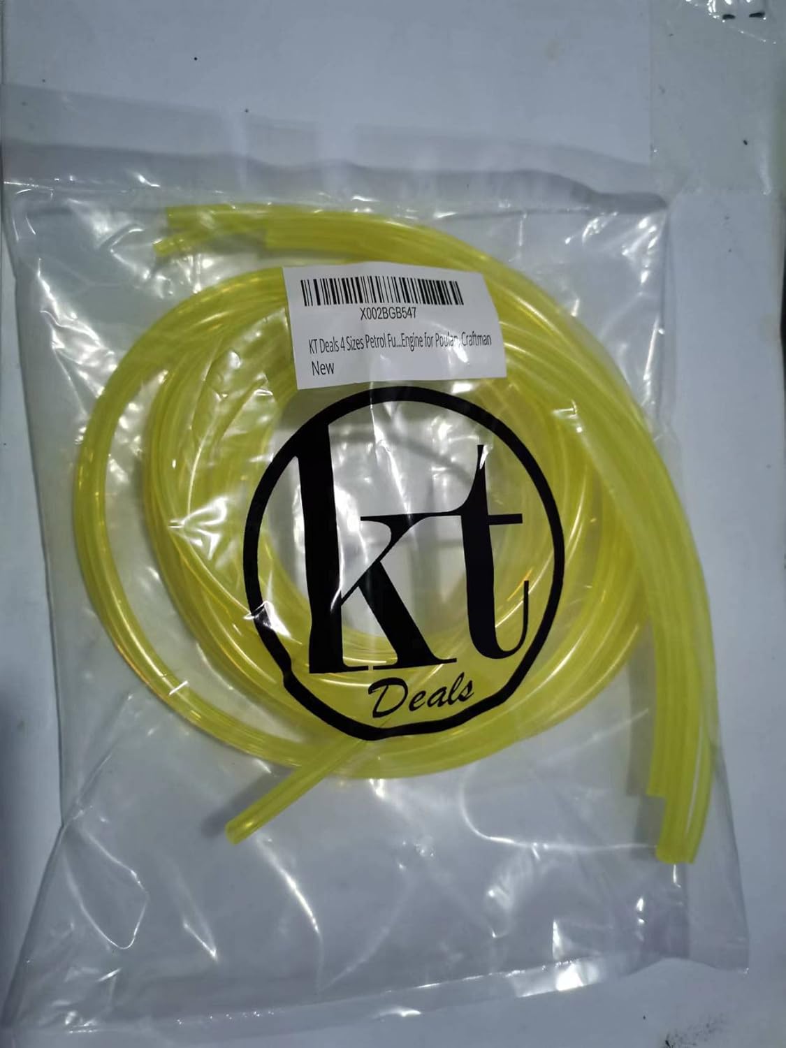 4 tamaños de manguera para desbrozadora, motosierra, soplador y otras herramientas eléctricas para motor de 2 tiempos para Poulan, Craftman (amarillo, 4 piezas)