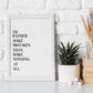 Lamina artistica Decorativa con ilustración de Rather Make Mistakes tamaño A3 Estilo Mensaje inspiracional para Decorar el hogar, salón, Habitaciones, Estudios