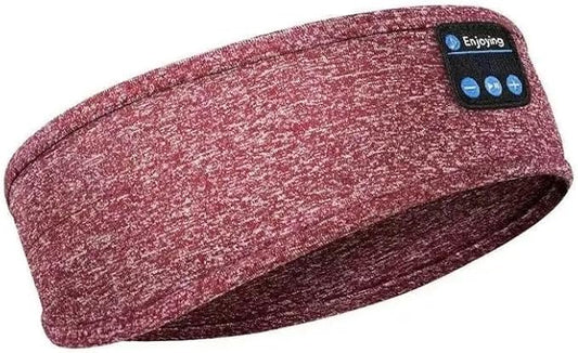 Imperial Yankee, Auriculares para Dormir, Bluetooth Diadema, Cascos Diadema Inalambricos con Altavoz Ultrafinos, Diadema Deportiva para Musica, Dormir, Correr, Entrenar, Viajar (Rojo Delux)