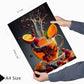 Set de 2 Cuadros de Colores con Té de Frutas Refrescantes Ilustración impresa en estilo Fotográfico para decorar las paredes de Cocina, Despensa, Comedor, Restaurante