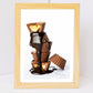 Set de 3 Cuadros Desayuno Mañana Café, Muffins, Croissant Ilustración impresa en estilo Fotográfico para decorar las paredes de Cocina, Despensa, Comedor, Restaurante