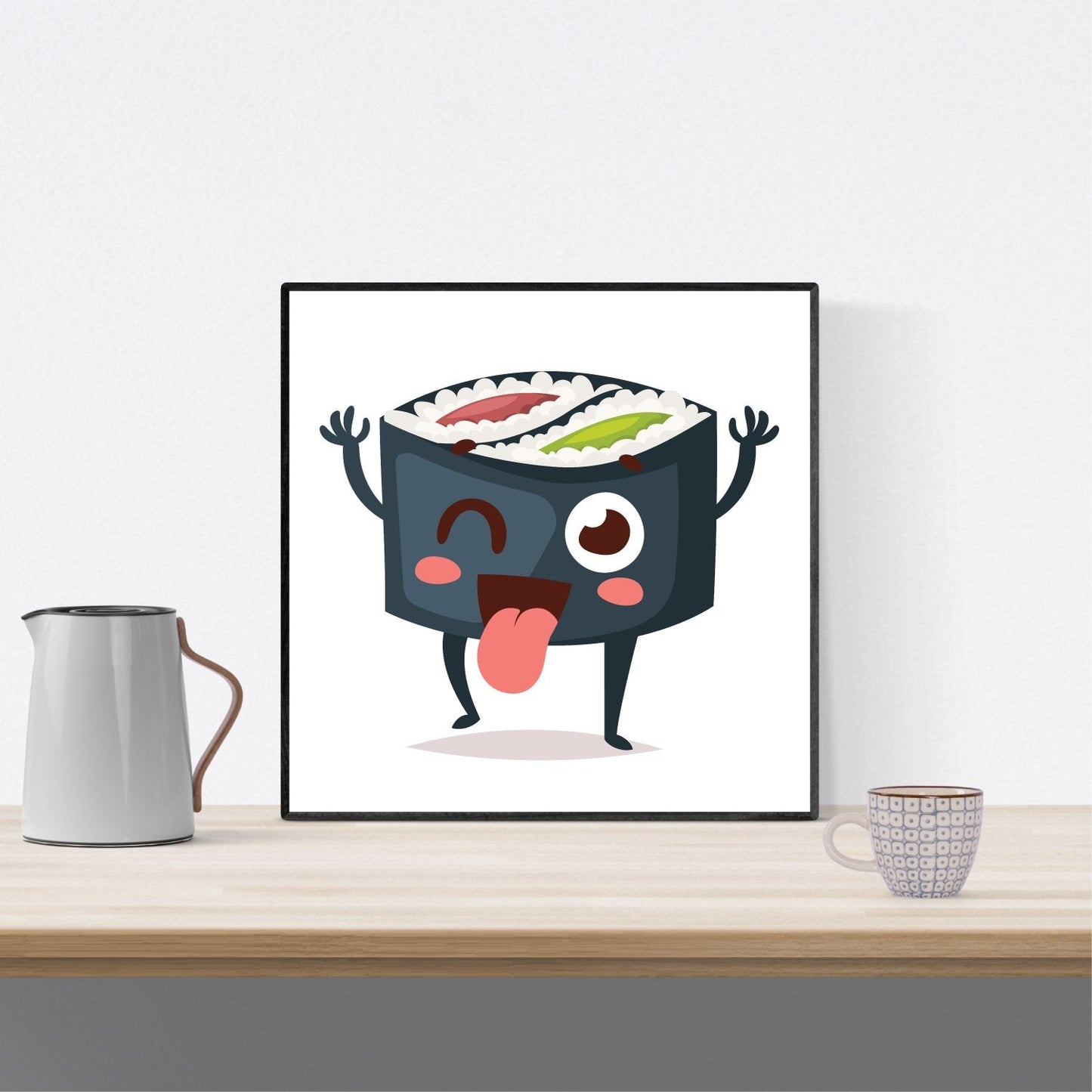 Set de tres láminas SUSHI. Pack de tres láminas para enmarcar con imágenes de sushi.-Artwork-Nacnic-Nacnic Estudio SL