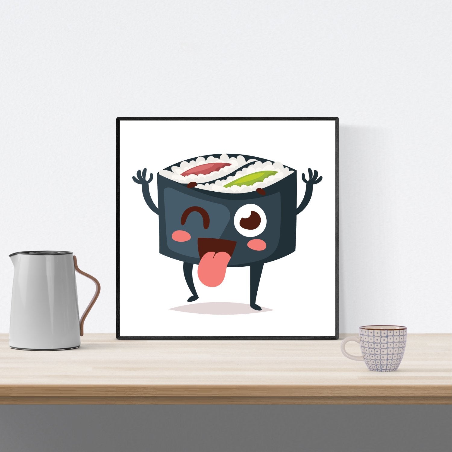 Set de tres láminas SUSHI. Pack de tres láminas para enmarcar con imágenes de sushi.-Artwork-Nacnic-Nacnic Estudio SL