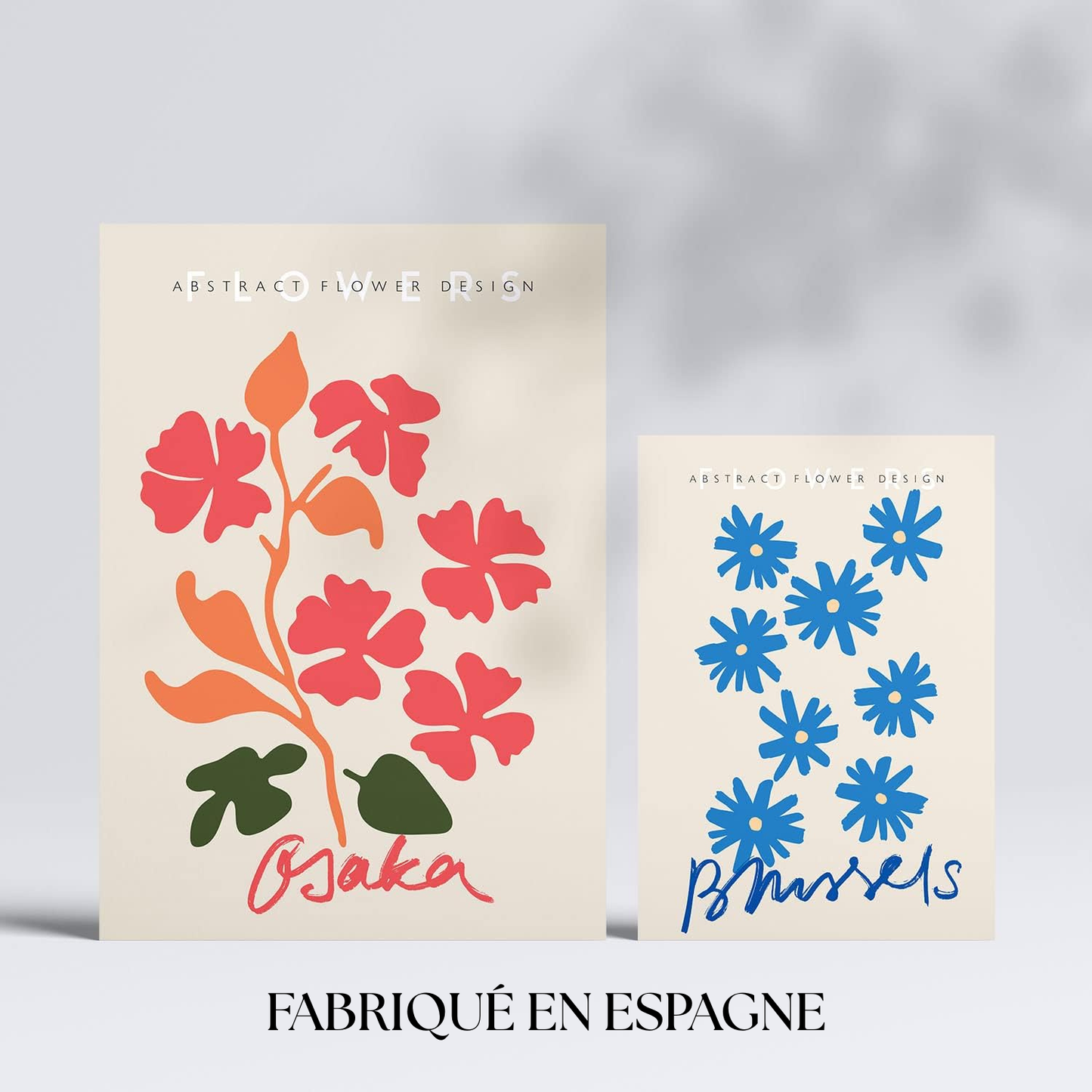 Set de 6 láminas de Collage Floral