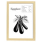 Poster de Eggplant. Láminas de frutas y verduras en inglés.-Artwork-Nacnic-A4-Marco Madera clara-Nacnic Estudio SL