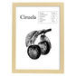 Poster de Ciruela. Láminas de frutas y verduras.-Artwork-Nacnic-A3-Marco Madera clara-Nacnic Estudio SL