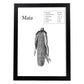 Poster de Maíz. Láminas de frutas y verduras.-Artwork-Nacnic-A4-Marco Negro-Nacnic Estudio SL