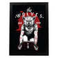 Poster de Los Lobos. Lámina decorativa de diseño.-Artwork-Nacnic-A3-Marco Negro-Nacnic Estudio SL