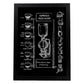 Láminas de café. Poster con diseño Espresso.-Artwork-Nacnic-A3-Marco Negro-Nacnic Estudio SL