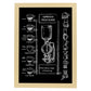Láminas de café. Poster con diseño Espresso.-Artwork-Nacnic-A4-Marco Madera clara-Nacnic Estudio SL