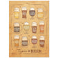 Posters de cervezas y chupitos. Lámina de Tipos de cervezas. Posters de alcohol y bebidas para bares.-Artwork-Nacnic-A4-Sin marco-Nacnic Estudio SL